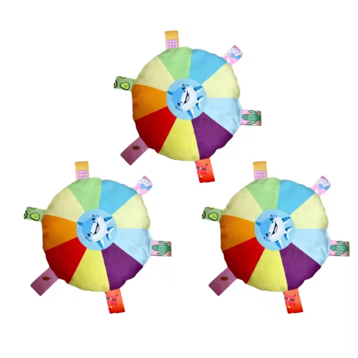 Bola Interactiva Para Perros Con Arco Iris Y Tabs De Agarrar Juguetes De Masticar Para Mascotas Accesorios Para Entrenamiento Al Aire Libre De Perritos - 1