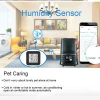 Sensor De Temperatura Y Humedad Con Pantalla LCD Wifi Tuya Compatible Con Alexa Y Google Home Para Habitaciones De Bebés Y Almacenes Monitor De Ambiente Interior - details 3