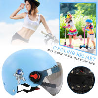 Casco De Motocicleta Para Hombres Y Mujeres Seguridad Anti-UV Con Gafas Adecuado Para Bicicletas Scooters Y Coches Eléctricos Estilo Medio Peso Ligero Material ABS+PC - details 6