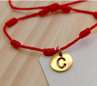 Cotigo-pulsera Roja 7 Nudos Amuleto Hilo Rojo Pulsera Parejas Pulsera Amistad 28cm - details 3