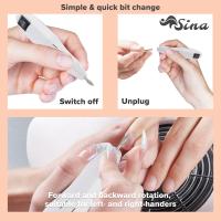 SINA Torno Manicura Pedicura Profesional Blanco con Accesorios Nail Art Nuevo - details 15