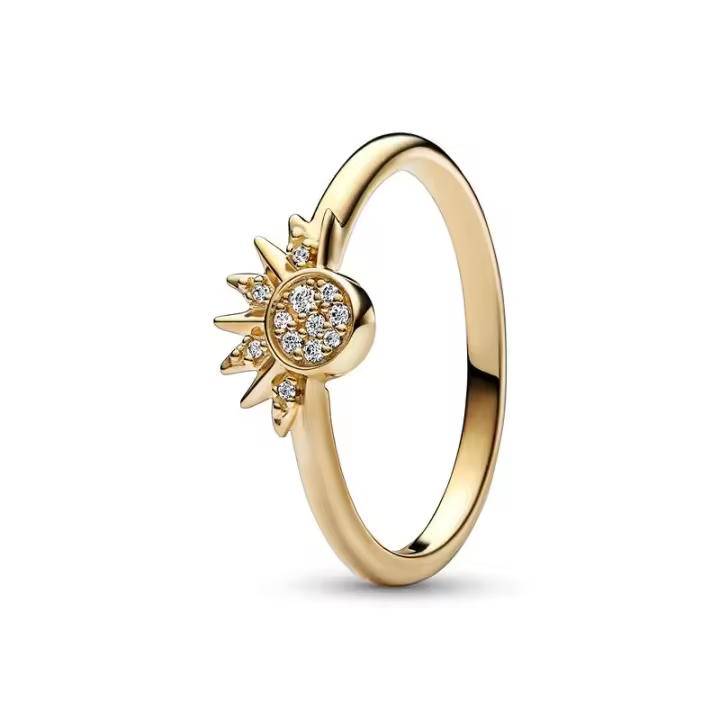 Anillo Pandora Sol Celestial plata chapada 162674C01 - 1