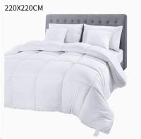 Edredón nórdico de cama con inserto de núcleo de edredón 500G, edredón de edredón, edredón de cama doble con costuras de caja (blanco) multitamaño - details 2