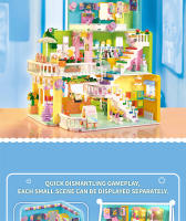 Bloques De Construcción Creativos Para Niñas Miniatura Tienda De Ropa Juego De Habitación Mercado Edificio Juguetes De Plástico ABS Para Adultos Y Niñas - details 1