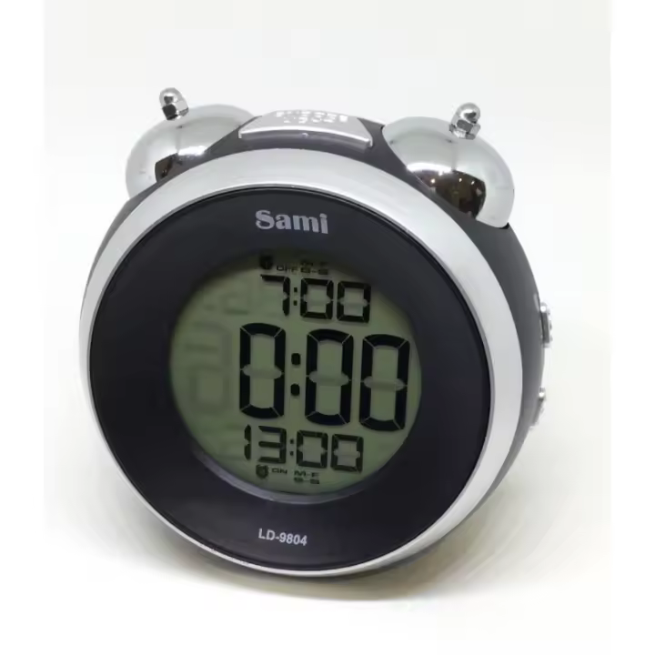 Despertador Sami Lcd Red Luz El Sonido Campana Pl - 1