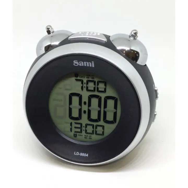 Despertador Sami Lcd Red Luz El Sonido Campana Pl - 1