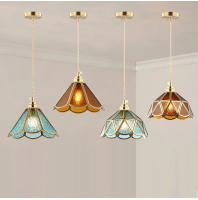 Lámpara Colgante De Isla De Cocina Colorida De Vidrio ChandelierSuspensión Para Sala De Estar Comedor Hotel Tienda Moderno Estilo - details 1