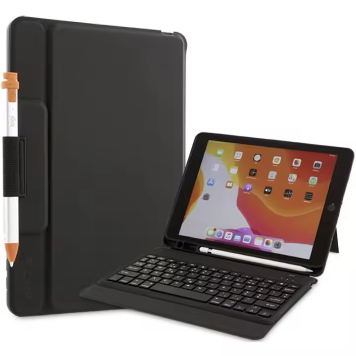 Keyboard ProtectCase para iPad 10.2" (2019/2020/2021), 7/8/9.ª generación, soporte, solapa frontal magn., reposo y activaci - 1