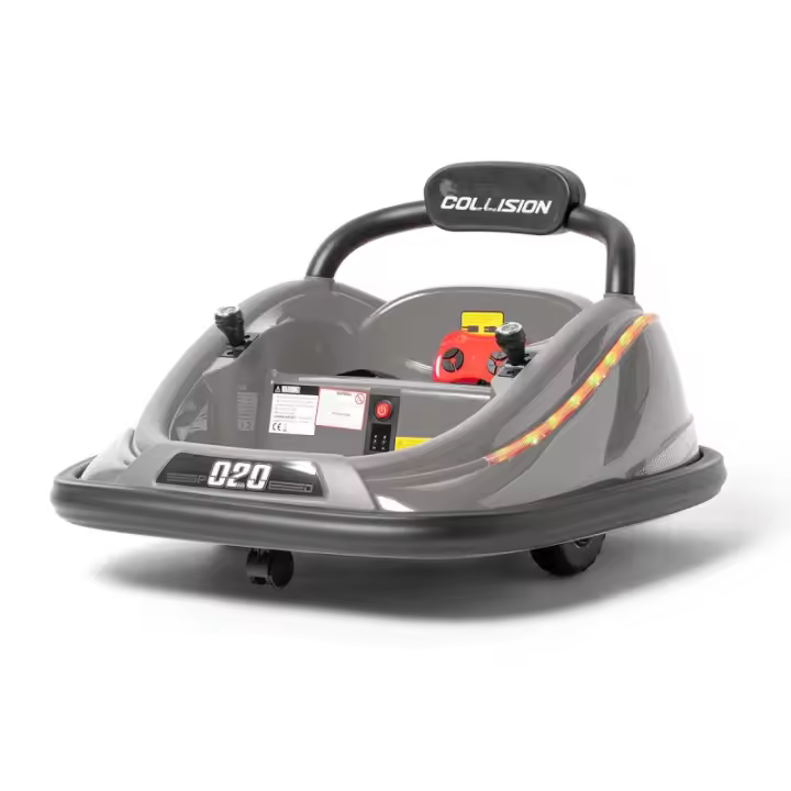 Auto de Choque POOMBA 12v, coche eléctrico para niño tipo auto de choque con batería de 12v, luces, música y mando para padres - 1
