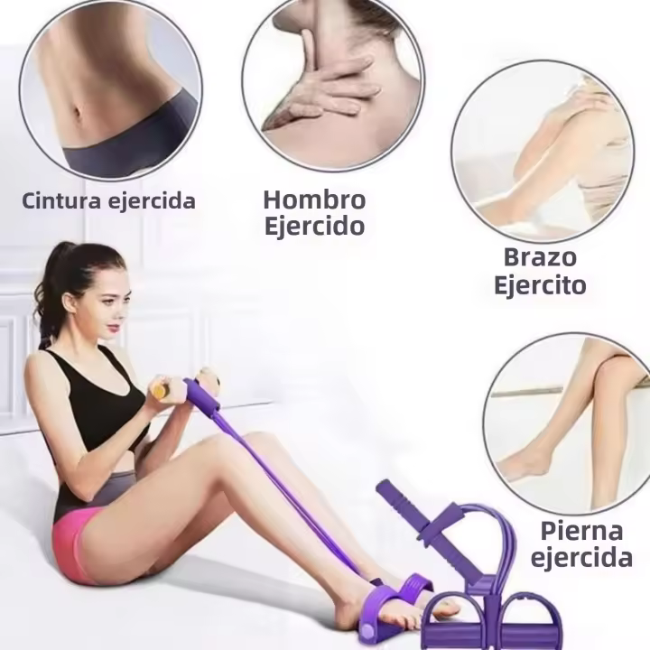 Ayuda Para Sit-Ups Con Cuatro Y Seis Pedales Adecuado Para Fitness Y Yoga Resistencia De La Cuerda De Tensión Para El Abdomen Y Las Piernas - 1