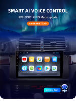 AWESAFE inalámbrico CarPlay Android Auto Radio para BMW 5 Series E39 X5 E53 M5 1995 1996 1997 1998 1999 2000 2001 2002 2003 coche reproductor multimedia GPS 2 din autoradio volante controles RDS Bluetooth - details 3