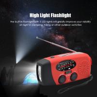 Radio De Mano Con LED Y Alerta Del Tiempo FM AM WB NOAA Recargable Por USB Y Crank 600mAh Resistente Al Agua Para Camping Y Emergencias - details 5