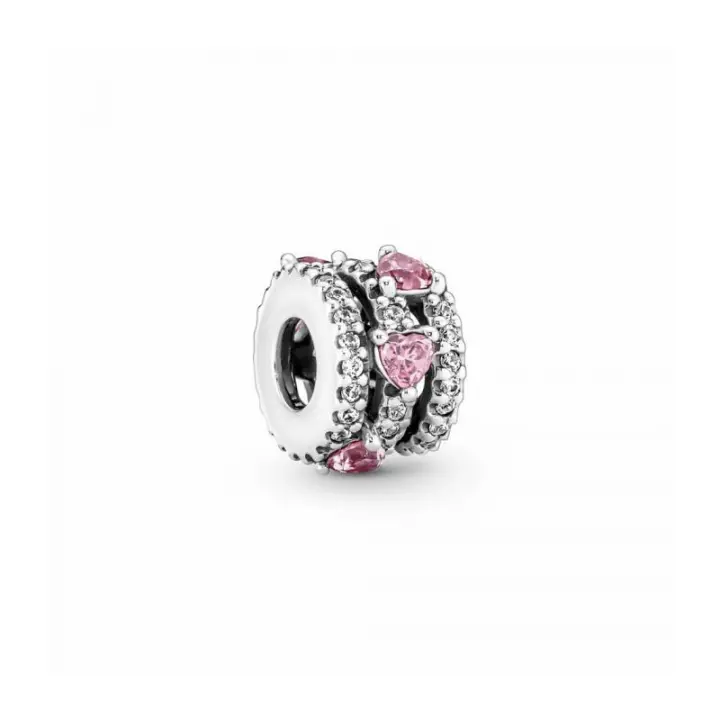 Charm  Pandora Corazones Triple Halo Brillante - 791161C01 - 1