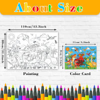 Libro De Colores Grande 110x80cm Con Dinosaurios Para Niños Mesa De Colorear Para Fiestas De Cumpleaños Suministros Y Favoritos - details 6
