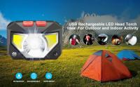 Linterna Frontal COB Con Sensor De Movimiento Potente LED 8 Modos Para Camping Pesca Resistente Al Agua Túnel De Luz 180° - details 0
