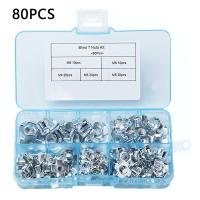 80PCS Insertos De Tornillo Ciego De Plata De Zinc M3 M4 M5 M6 M8 Para Madera Y Mobiliario Herramientas De Metalworking - details 10