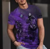 Camiseta Casual 3D Para Hombres Motociclista Diseño Sencillo Aventura Motorrad Enduro Estilo GS 1200R Polyester Transpirable Ligera Secado Rápido Sin Arrugas - details 7
