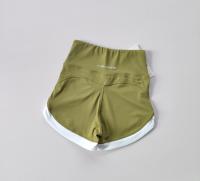 Shorts Deportivos De Cintura Alta Para Mujer En Verano Rojos Para Yoga Y Fitness Transpirables Y Casuales Talla Verdadera - details 7