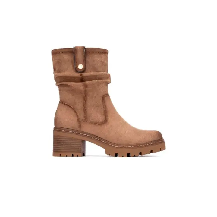 Botines Planos Mujer Refresh 173021 Beig - 1