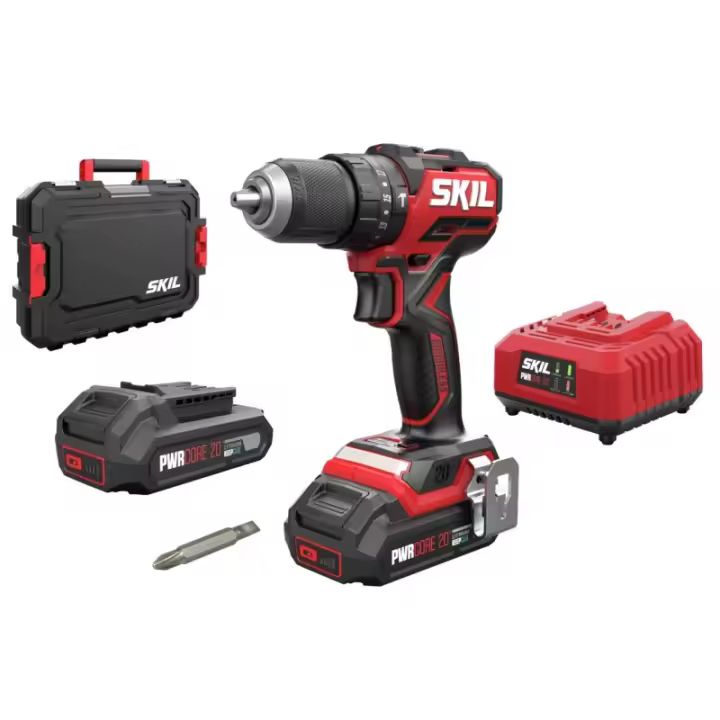 3075 HC Taladro percutor a batería 2x20V - 2,0Ah «Compact brushless» - 1