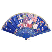 Abanico De Lujo En Estilo Español Vintage Con Diseño De Estampado Y Encaje Plegable Para Danza Y Decoración De Bodas Y Fiestas - details 6