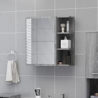 vidaXL Armario espejo baño contrachapada 62,5x20,5x64 cm en color Gris hormigón/Roble ahumado/Roble artisan y más | almacenamiento funcional diseño moderno para baño dormitorio sala - details 7