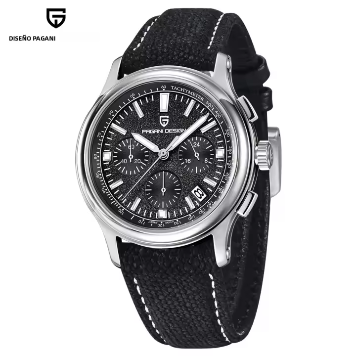 Reloj De Cuarzo Multifuncional Para Hombre PAGANI DESIGN 2024 40MM Cristal De Zafiro Con Capa AR Chronógrafo Deportivo Resistente Al Agua Y Luz Propia - 1
