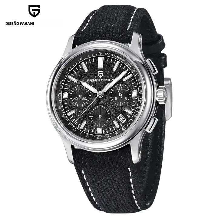 Reloj De Cuarzo Multifuncional Para Hombre PAGANI DESIGN 2024 40MM Cristal De Zafiro Con Capa AR Chronógrafo Deportivo Resistente Al Agua Y Luz Propia - 1