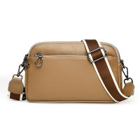 Bolso Cruzado de Piel 100% Auténtica para Mujer, Bandolera de cuero de Vaca, Color sólido, a fashion, 2025 - details 2