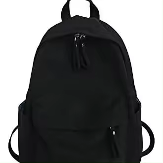 Mochila de moda para mujer con correa para equipaje, elegante y espaciosa, para viajes diarios (negra) - 1