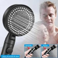 Cabezal De Ducha De Alta Presión Con Tubo De Agua Ahorro De Agua Con Nozzle De Spritz Ajustable De 5 Modos Accionado Con Una Clave Accesorios De Baño - details 1