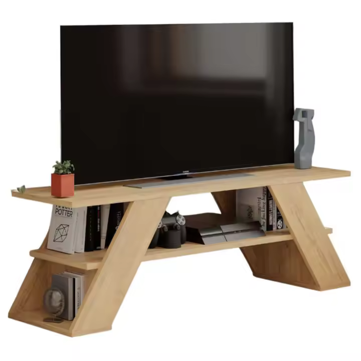 Mesa Tv Balance Salón Comedor Roble Safir 120x40x34cm Salón - 1