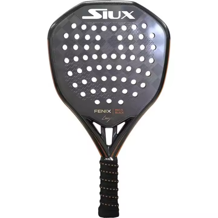 Pala de Padel Siux Fenix Pro 5 Black, 100% Carbono 24K para jugadores de nivel alto o profesional. - 1