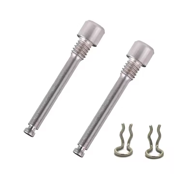 2Pcs M4 Boletería De Bicicleta De Aluminio De Titanio Para Frenos De Disco XT XTR Tornillos De Fijación Con Clip De Resorte - 1