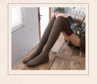 Medias Largas De Invierno Para Mujer Calientes Y Gruesas Medias Altas Terciadas Moda JK Lolita Colores Sólidos Talla Única - details 7
