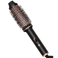 Cepillo De Pelo Calentado 3 En 1 Iónico Tinsol Rizador Y Liso Profesional Anti-derretimiento Con Temperatura Máxima De 210 °C Dual Voltage Rotativo 360° - details 1