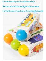 Puzzle De Madera 3D Para Niños Bloques De Construcción Giratorios Juguete Educativo Temprano Identificación De Animales Y Colores Formas - details 4
