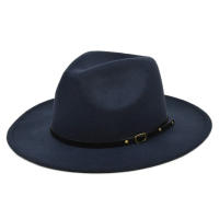 Sombrero De Vaquero Para Hombre Estilo Vintage Color Sólido Broche Ancho Moda Viaje Fiestas De Iglesia Sombrero De Paja Jazz - details 9