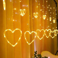 Luces De LED En Forma De Corazón Para Decoración De Habitaciones Boda Y Fiesta Operadas Por Pilas Guirnalda Fairy Para Valentine's Day - details 7