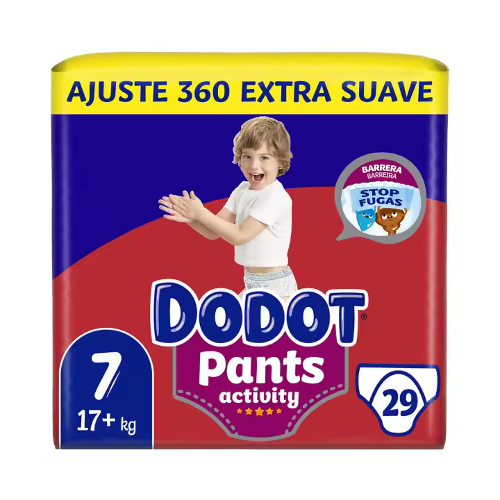 DODOT Pants activity Pants (braguitas) de aprendizaje talla 7 (+17 kg) 29 uds. - 1