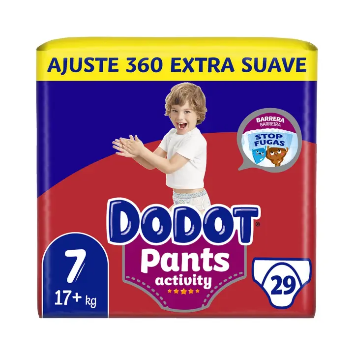 DODOT Pants activity Pants (braguitas) de aprendizaje talla 7 (+17 kg) 29 uds. - 1