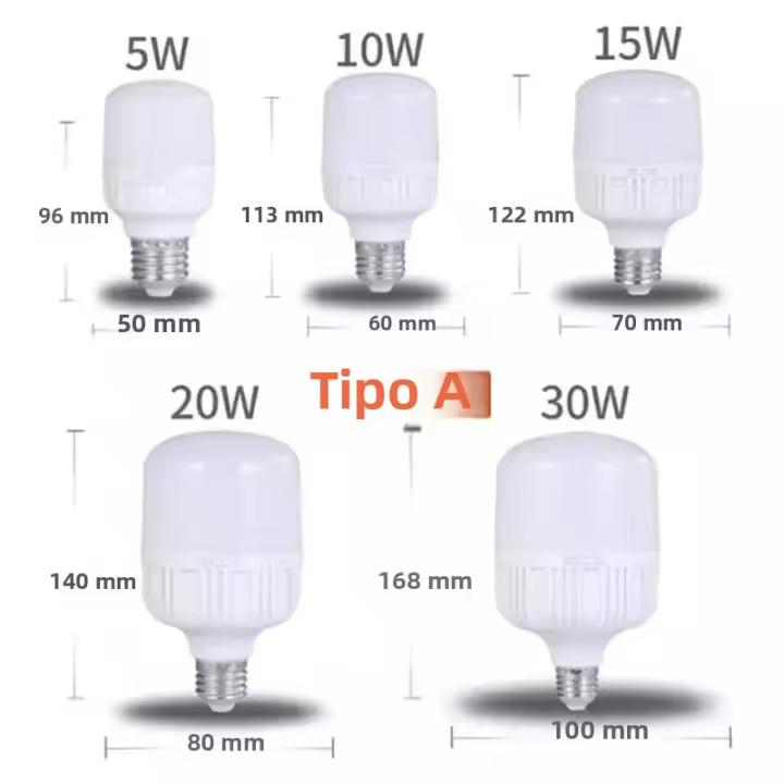 Bombilla LED E27 Ultra Brillante De Alta Potencia 5W-50W Luz Fría 220V Ahorro De Energía Para Habitación Cocina - 1