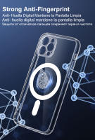 Carcasa Magnética De Lujo Para iPhone Compatible Con Magsafe Transparente Resistente a Arañazos Y Huellas Con Carga Inalámbrica Compatible Con Modelos 15 13 12 Mini 11 14 pro Max 8 plus X XR XS MAX - details 12