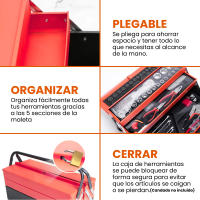 Caja de Herramientas Metálica Linea Hd con 85 Piezas - Variedad de Zócalos Hexagonales - details 0