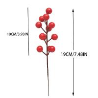 Decoración De Navidad Berries Artificiales Rojos Bouquet Flor Falsa Para Adornar Casa Árbol De Navidad Año Nuevo Accesorio De Ornaments - details 1