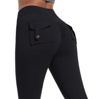 SSITO Leggings de Gimnasio con bolsillos, pantalones de entrenamiento para correr, Pantones Atlético de Alta elasticidad para Mujer, pantalones SexIs de Belta High, Mallas de elevación de glúticos de Color sólido - details 12