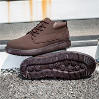 Botas De Caza FLYLAND Para Hombre Casual Hechas a Mano De Cuero Ligeros Antideslizantes Zapatillas Con Cordones - details 9