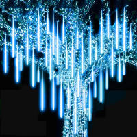 Luces De Show Meteorito LED Para Exterior Navidad Decoración De Árbol Jardín Con Cable EU De 30/50cm Y 8 Tubos - details 6
