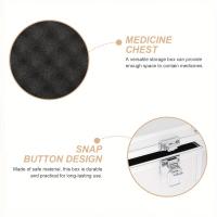 Alta Calidad Aluminio Suitcase Partes De Baño Organizador De Juguete Garage Almacenamiento Portátil Caja Metálica Con Cerradura Sin Esponja - details 4