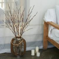 Rama De Birch Blanca Con 20 LED Luces Festivas Operadas Por Batería Para Decoración De Bodas Y Navidad Accesorio De Fiesta - details 2